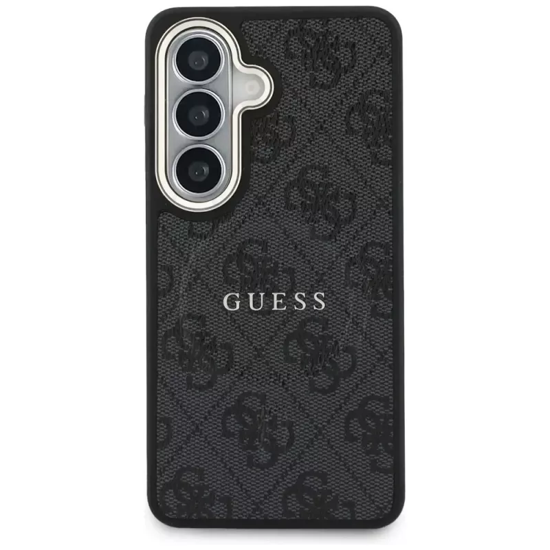 Guess 4G Embossed Ring MagSafe Case para Samsung Galaxy S26+ (negro)