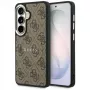 Guess 4G Embossed Ring MagSafe Case para Samsung Galaxy S26 (marrón)