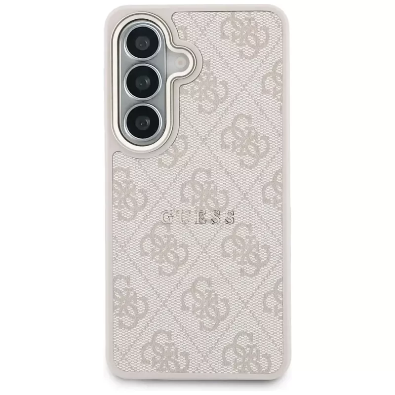 Guess 4G Embossed Ring MagSafe Case para Samsung Galaxy S26 (rosa)