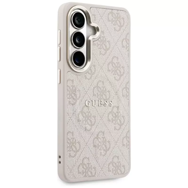 Guess 4G Embossed Ring MagSafe Case para Samsung Galaxy S26 (rosa)