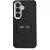 Guess Saffiano Peony Embossed Ring MagSafe Case para Samsung Galaxy S26 negro