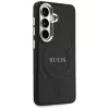 Guess Saffiano Peony Embossed Ring MagSafe Case para Samsung Galaxy S26 negro
