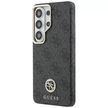 Guess 4G Rhinestone Round Logo MagSafe Case para Samsung Galaxy S26 Ultra (negro)