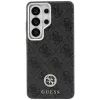 Guess 4G Rhinestone Round Logo MagSafe Case para Samsung Galaxy S26 Ultra (negro)