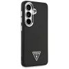 Guess Fixed Glitter Triangle MagSafe Case para Samsung Galaxy S26, negro