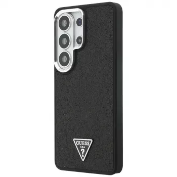 Guess Fixed Glitter Triangle MagSafe Case para Samsung Galaxy S26 Ultra, negro