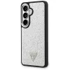 Guess Fixed Glitter Triangle MagSafe Case para Samsung Galaxy S26 - plata