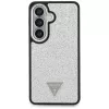 Guess Fixed Glitter Triangle MagSafe Case para Samsung Galaxy S26 - plata