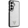 Guess Fixed Glitter Triangle MagSafe Case para Samsung Galaxy S26 - plata