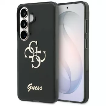 Guess IML Big Metal 4G Script Case para Samsung Galaxy S26 (negro)