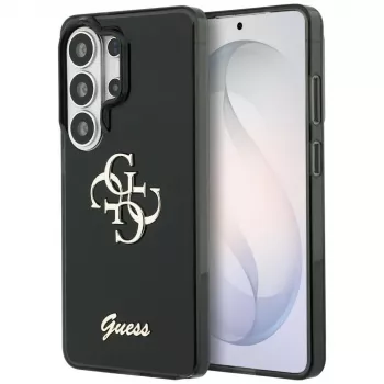 Guess IML Big Metal 4G Script Case para Samsung Galaxy S26 Ultra (negro)