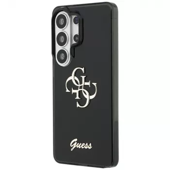 Guess IML Big Metal 4G Script Case para Samsung Galaxy S26 Ultra (negro)