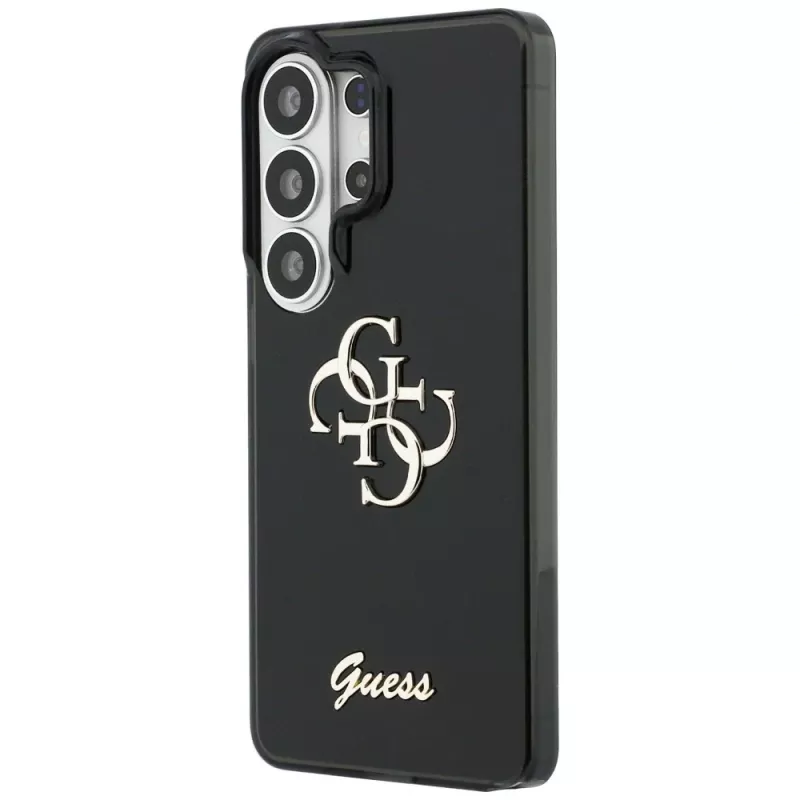 Guess IML Big Metal 4G Script Case para Samsung Galaxy S26 Ultra (negro)
