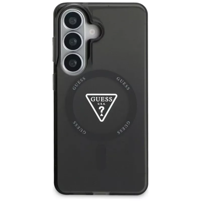 Guess IML Gradient Triangle MagSafe Case para Samsung Galaxy S26 - negro