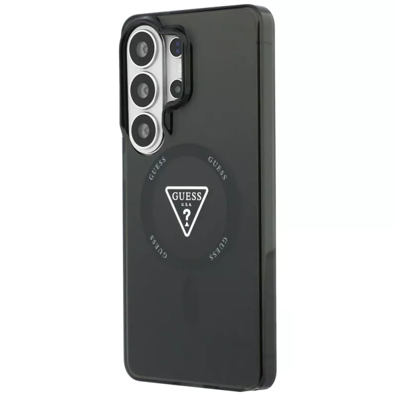 Guess IML Gradient Triangle MagSafe Case para Samsung Galaxy S26 Ultra (negro)