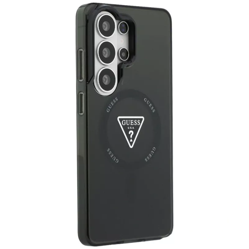 Guess IML Gradient Triangle MagSafe Case para Samsung Galaxy S26 Ultra (negro)