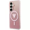 Guess IML Gradient Triangle MagSafe Case para Samsung Galaxy S26 (rosa)