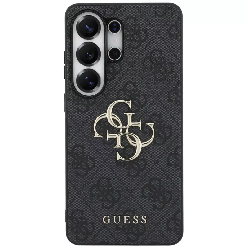 Guess 4G Big Metal Logo Case para Samsung Galaxy S26 Ultra, negro