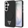 Guess Embossed Ring Triangle Logo MagSafe Case para Samsung Galaxy S26 negro