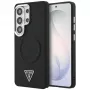 Guess Embossed Ring Triangle Logo MagSafe Case para Samsung Galaxy S26 Ultra negro