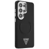 Guess Embossed Ring Triangle Logo MagSafe Case para Samsung Galaxy S26 Ultra negro