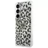 Guess IML Leopard Print Triangle MagSafe Case para Samsung Galaxy S26, negro
