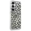 Guess IML Leopard Print Triangle MagSafe Case para Samsung Galaxy S26, negro