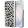 Guess IML Leopard Print Triangle MagSafe Case para Samsung Galaxy S26 Ultra (negro)