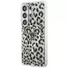 Guess IML Leopard Print Triangle MagSafe Case para Samsung Galaxy S26 Ultra (negro)