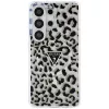Guess IML Leopard Print Triangle MagSafe Case para Samsung Galaxy S26 Ultra (negro)