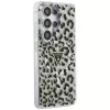 Guess IML Leopard Print Triangle MagSafe Case para Samsung Galaxy S26 Ultra (negro)