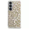 Guess IML Leopard Print Triangle MagSafe Case para Samsung Galaxy S26 (marrón)