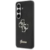 Guess Fixed Glitter Big 4G Metal Logo Case para Samsung Galaxy S26 (negro)