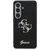 Guess Fixed Glitter Big 4G Metal Logo Case para Samsung Galaxy S26 (negro)