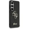 Guess Fixed Glitter Big 4G Metal Logo Case para Samsung Galaxy S26 (negro)