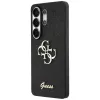 Guess Fixed Glitter Big 4G Metal Logo Case para Samsung Galaxy S26 Ultra (negro)