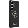 Guess Fixed Glitter Big 4G Metal Logo Case para Samsung Galaxy S26 Ultra (negro)