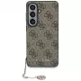Guess 4G Classic Logo Charm MagSafe Case para Samsung Galaxy S26 (marrón)