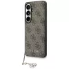 Guess 4G Classic Logo Charm MagSafe Case para Samsung Galaxy S26 (marrón)