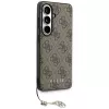 Guess 4G Classic Logo Charm MagSafe Case para Samsung Galaxy S26 (marrón)