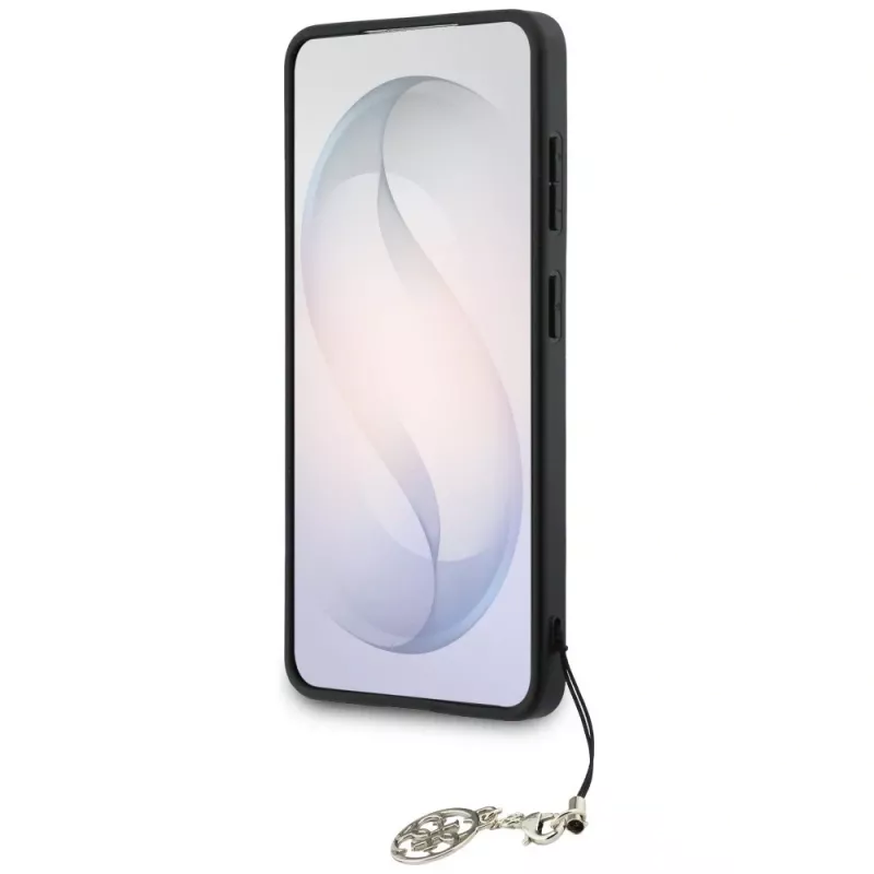 Guess 4G Classic Logo Charm MagSafe Case para Samsung Galaxy S26 (marrón)