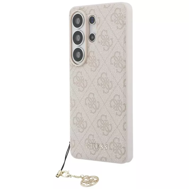 Guess 4G Classic Logo Charm MagSafe Case para Samsung Galaxy S26 Ultra (rosa)