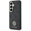 Guess 4G Big Rhinestone Triangle Strap MagSafe Phone Case Set para Samsung Galaxy S26 - negro