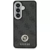 Guess 4G Big Rhinestone Triangle Strap MagSafe Phone Case Set para Samsung Galaxy S26 - negro