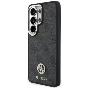 Guess 4G Big Rhinestone Triangle Strap MagSafe Case Kit para Samsung Galaxy S26 Ultra - negro