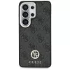 Guess 4G Big Rhinestone Triangle Strap MagSafe Case Kit para Samsung Galaxy S26 Ultra - negro