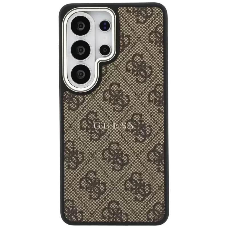 Guess 4G Embossed Ring MagSafe Case para Samsung Galaxy S26 Ultra (marrón)