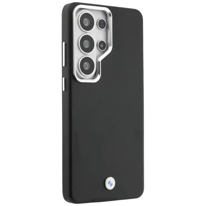 BMW Sign Metal Logo MagSafe Case para Samsung Galaxy S26 Ultra negro