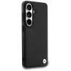 BMW Leather Hot Stamp MagSafe Case para Samsung Galaxy S26 negro
