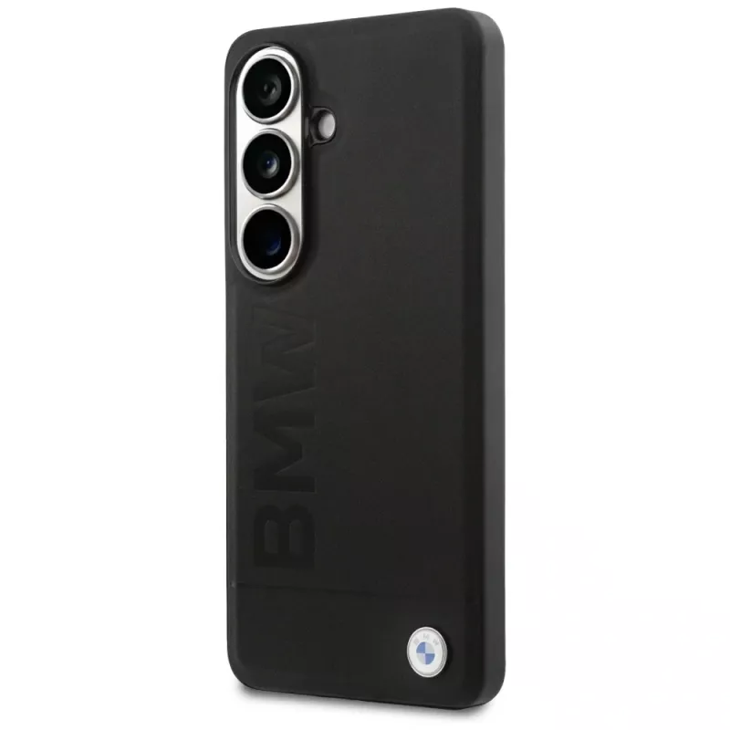 BMW Leather Hot Stamp MagSafe Case para Samsung Galaxy S26+ negro
